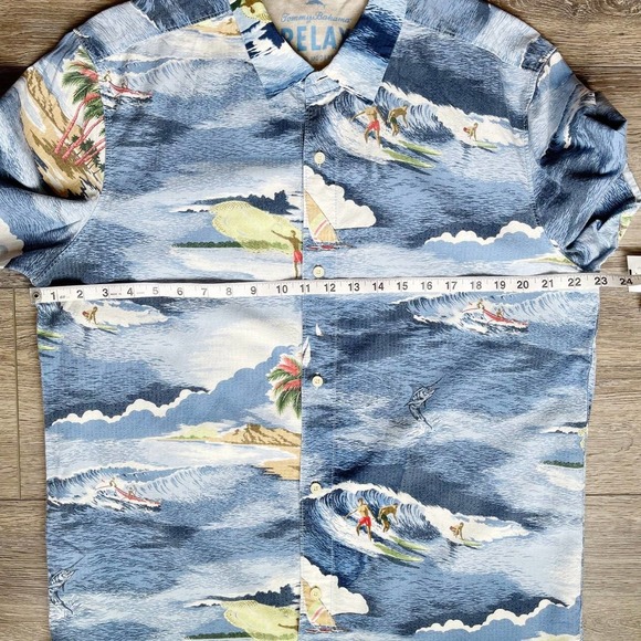 TOMMY BAHAMA Hawaiian Button Down Shirt - Picture 9 of 13